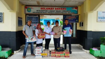 Peduli Korban Banjir, Konstituen Dewan Pers SMSI OKU Selatan Salurkan Bantuan