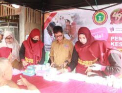 Kurang Dari Dua Jam, 130 Warga OKU Selatan Ikuti Pelayanan Kesehatan Gratis HUT SMSI dan PPNI