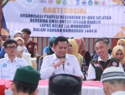 Semarakkan Ramadhan 1444 H, SMSI OKU Selatan dan Organisasi Profesi Kesehatan Gelar Baksos