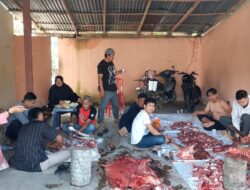PWI Lahat Kurban Satu Ekor Sapi dan Dua Ekor Kambing
