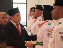 Walikota Lubuklinggau Kukuhkan 75 Paskibraka 2023