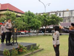 Kapolres Lubuklinggau AKBP Indra Arya Yudha Pimpin Upacara Sertijab Kabag SDM