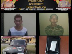 Polsek Rawas Ulu Tangkap Dua Pelaku Pengedar Sabu