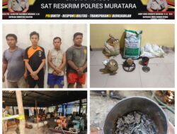Sat Reskrim Polres Muratara Ungkap Kasus Tambang Emas Ilegal di Desa Suka Menang
