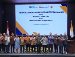 Kolaborasi Bukit Asam (PTBA) dan UGM Tingkatkan Nilai Tambah Batu Bara