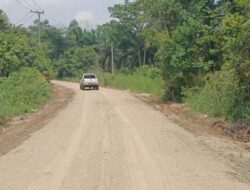 Peningkatan Ruas Jalan Sungai Jernih-Beringin Sakti Selesai Dikerjakan Pihak Rekanan
