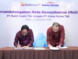 Bukit Asam (PTBA) dan Kimia Farma (KAEF) Jajaki Kerja Sama di Bidang Kesehatan