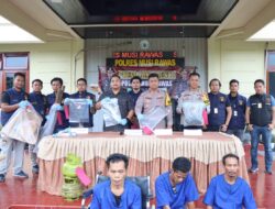 Kurang Dari 12 Jam,Tiga Perampok Sadis Dibekuk Tim Landak Satreskrim Mura