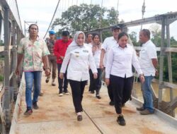 Bupati Musi Rawas Resmikan Jembatan Gantung Multipungsi Desa Pelawe