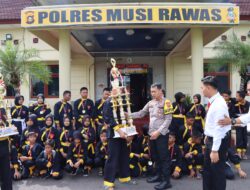 Di Bawah Binaan Kapolres Musi Rawas, Pencak Silat HIMSSI GP Polres Mura Berhasil Raih Juara Umum III Kejuaraan Nasional Open Tournament Musi Banyuasin
