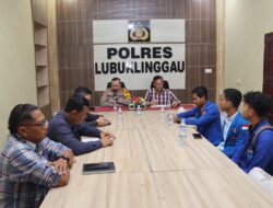 Kapolres Lubuk Linggau AKBP Indra Arya Yudha Terima Audensi PMII Kota Lubuk Linggau