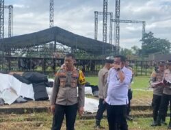 Sambut Kedatangan Capres nomor Urut 2 Prabowo Subiyanto, Kapolres Mura Lakukan Gladi Penempatan Personel
