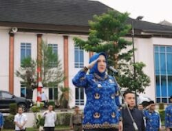 Bupati Musi Rawas Hj Ratna Machmud Pimpin Upacara Hari Jadi Kabupaten Musi Rawas Ke – 82