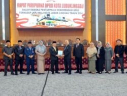 Ketua DPRD Lubuklinggau Pimpin Rapat Paripurna Penyampaian Rekomendasi LKPJ Wako 2024