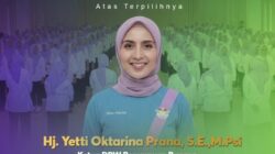 Hj Yetti Oktarina Prana Pimpin Perempuan Bangsa Sumsel Periode 2026-2031