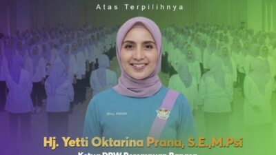 Hj Yetti Oktarina Prana Pimpin Perempuan Bangsa Sumsel Periode 2026-2031