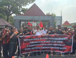 Gruduk Kantor Gubernur, Pemuda Pancasila PALI Nilai Pemprov Sumsel Tak Punya Nyali Hadapi PT.BSE